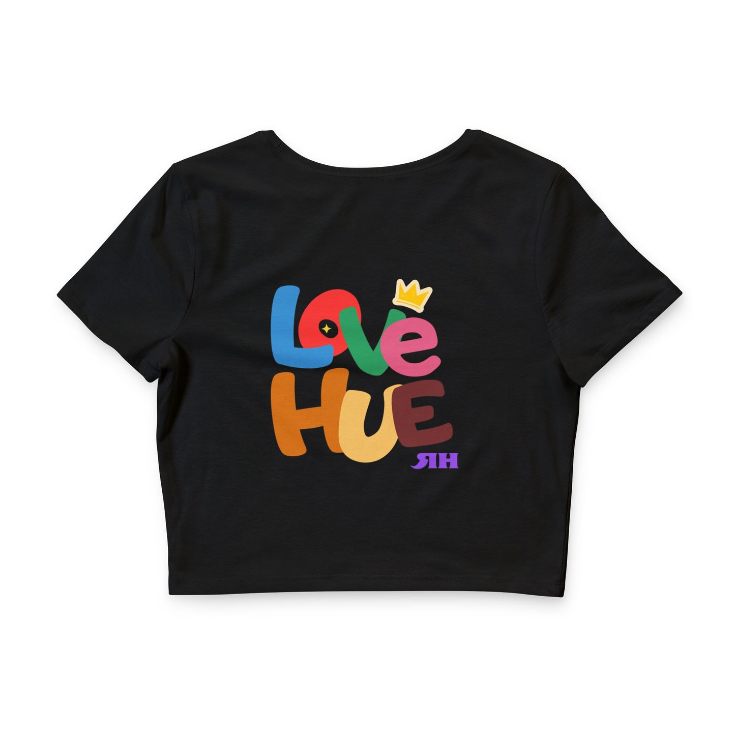 'Love Hue' Graphic Crop Top