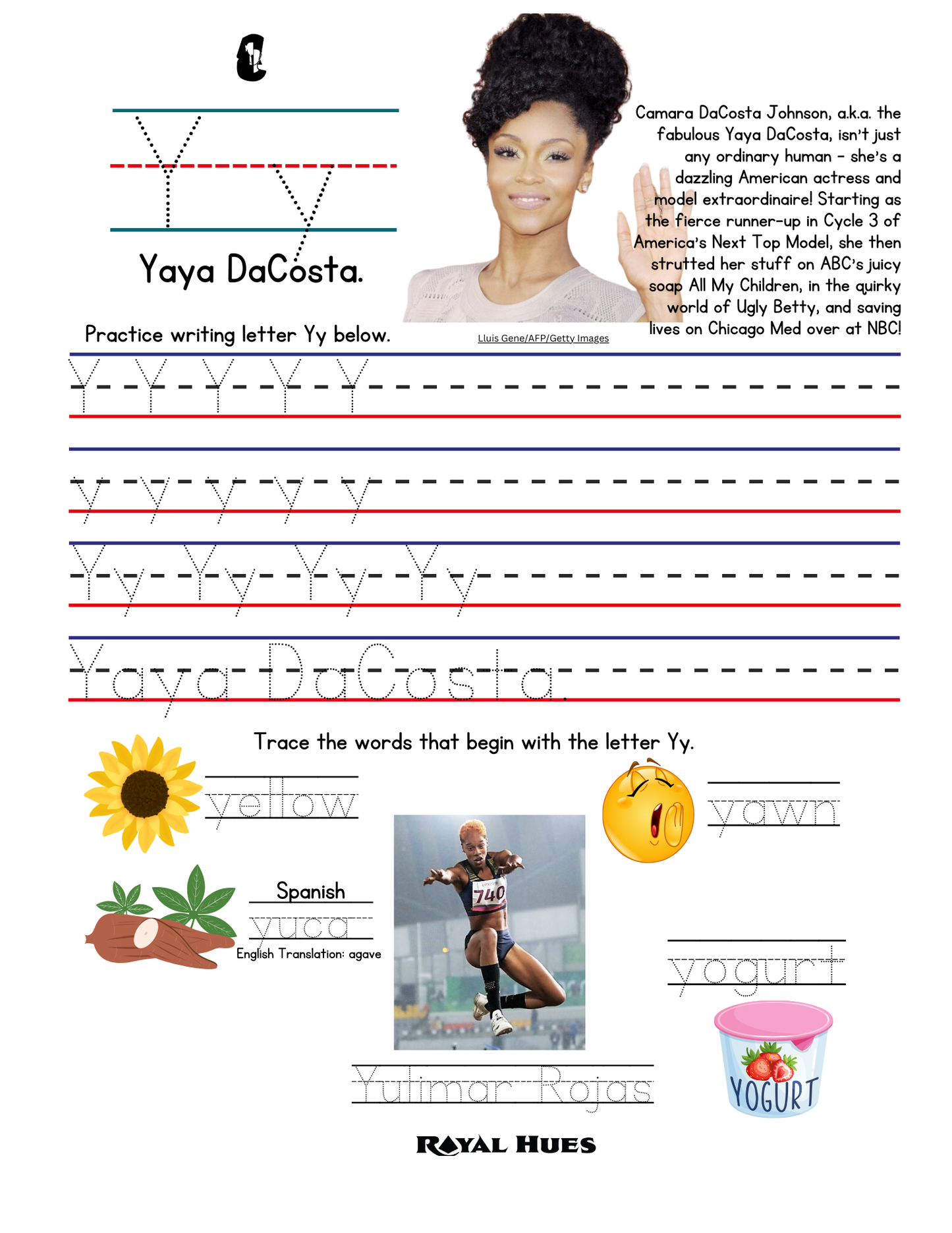 Royal Hues Penmanship Print Book