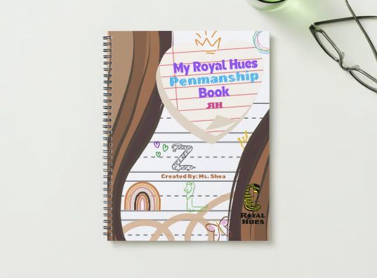 Royal Hues Penmanship Print Book