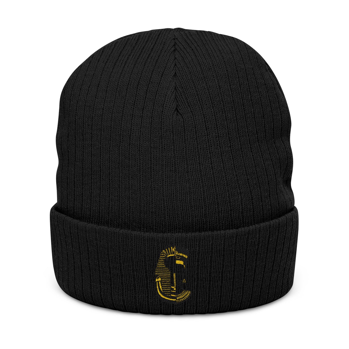 Royal Hues Mascot Embroidered Reign Ribbed Knit Beanie (Embroidery)