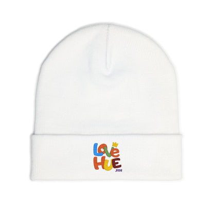 Love Hue Embroidered Knit Beanie