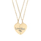 Engraved  "Love Hue" Matching Pendant Pair