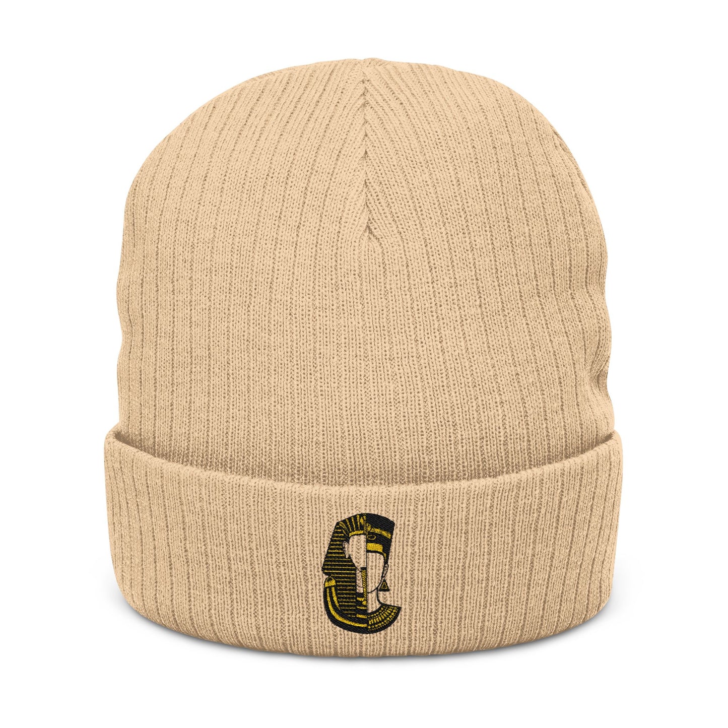 Royal Hues Mascot Embroidered Reign Ribbed Knit Beanie (Embroidery)