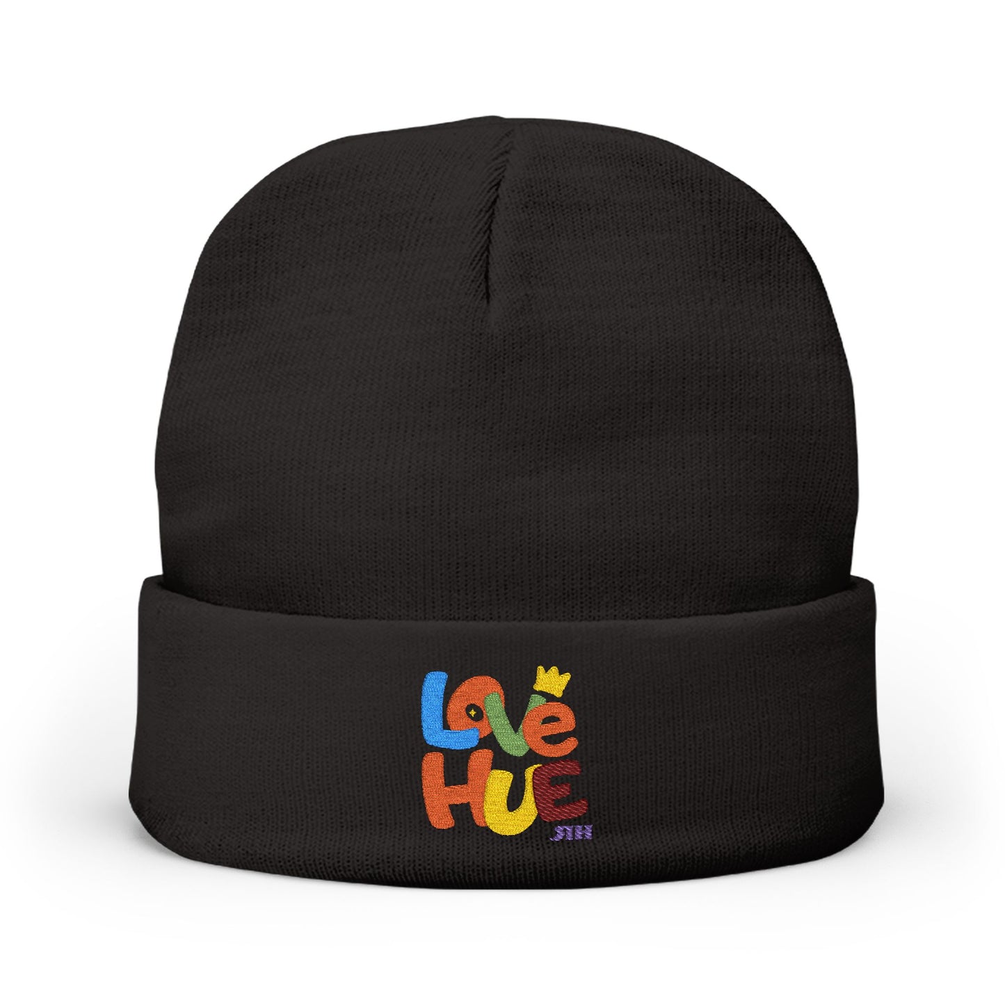 Love Hue Embroidered Knit Beanie