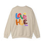 'Love Hue'  Graphic Pullover