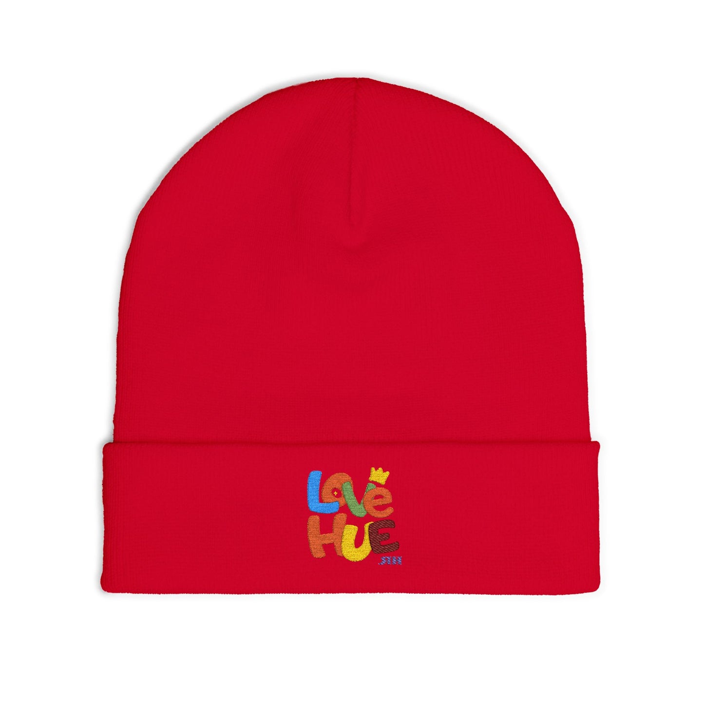 Love Hue Embroidered Knit Beanie