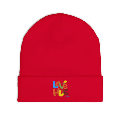 Love Hue Embroidered Knit Beanie