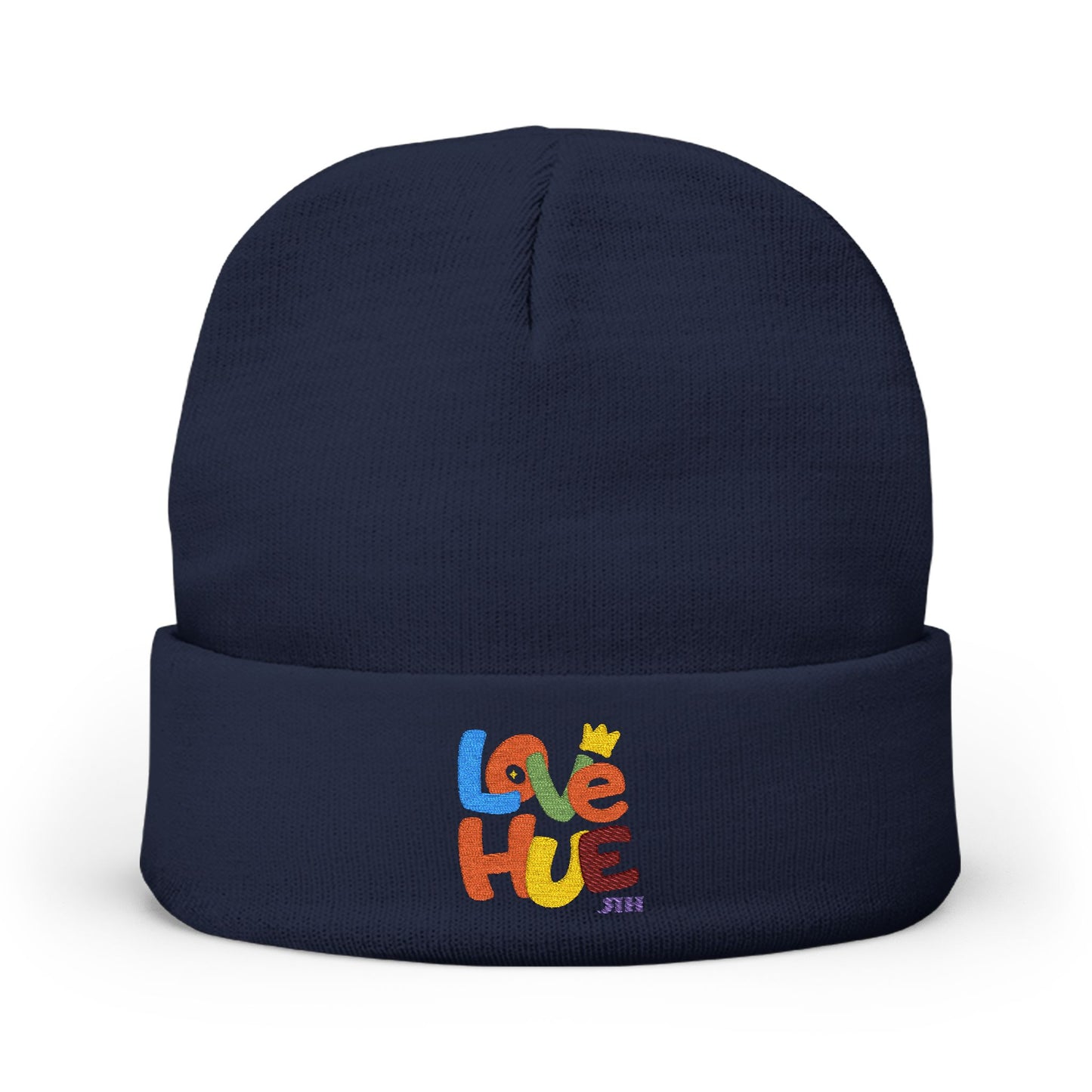 Love Hue Embroidered Knit Beanie