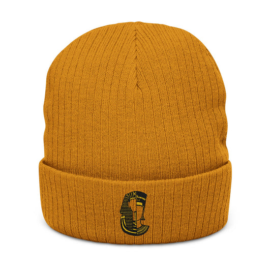 Royal Hues Mascot Embroidered Reign Ribbed Knit Beanie (Embroidery)