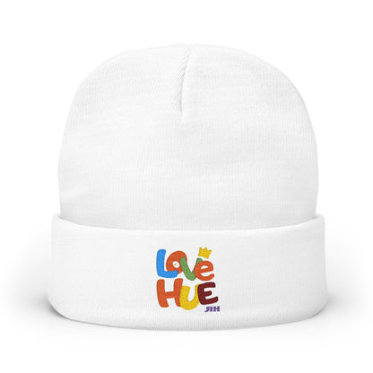 Love Hue Embroidered Knit Beanie